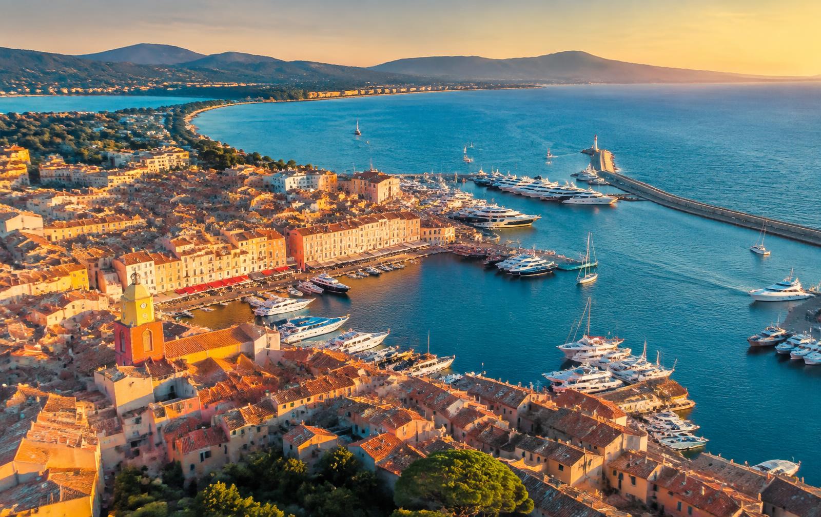 Saint-Tropez harbour on the French Riviera